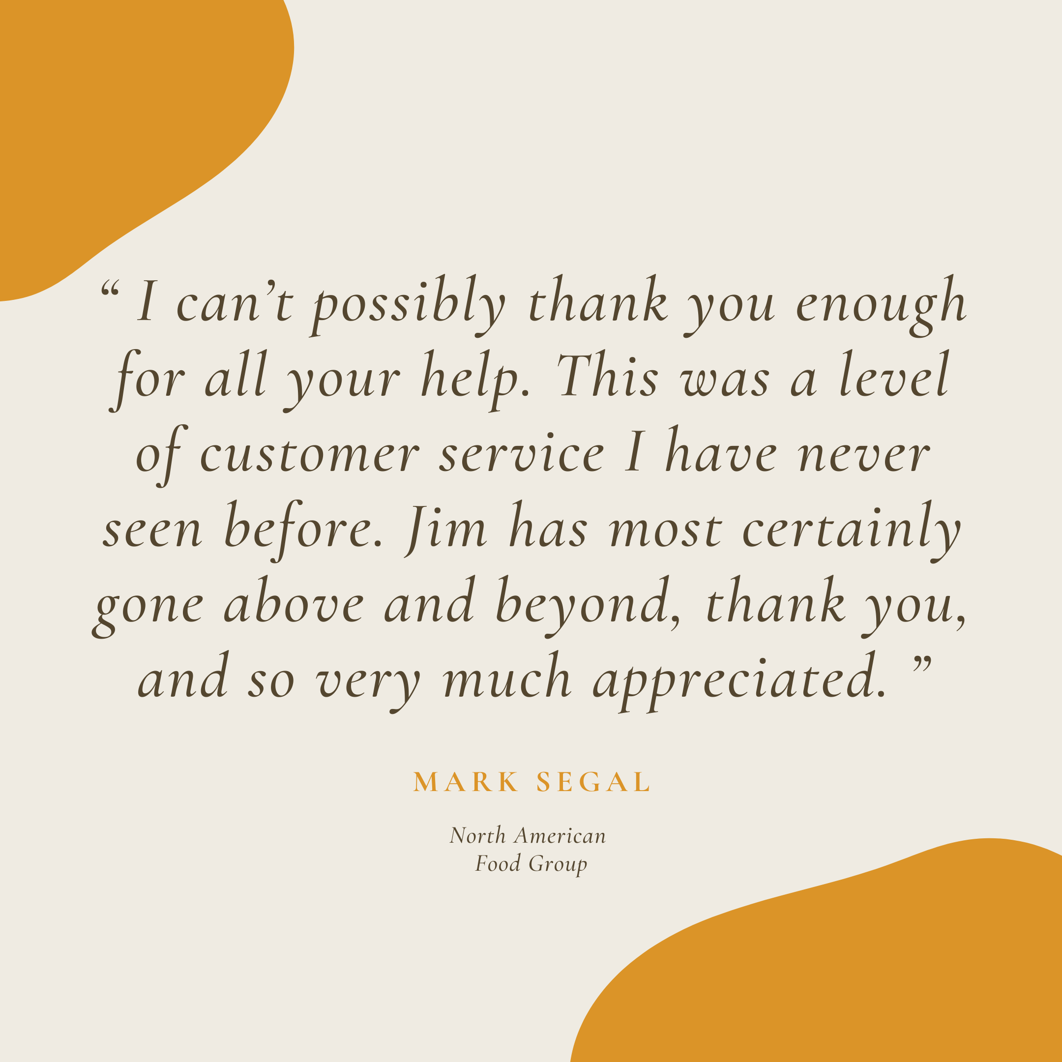 Customer testimonial portrait — Mark Segal