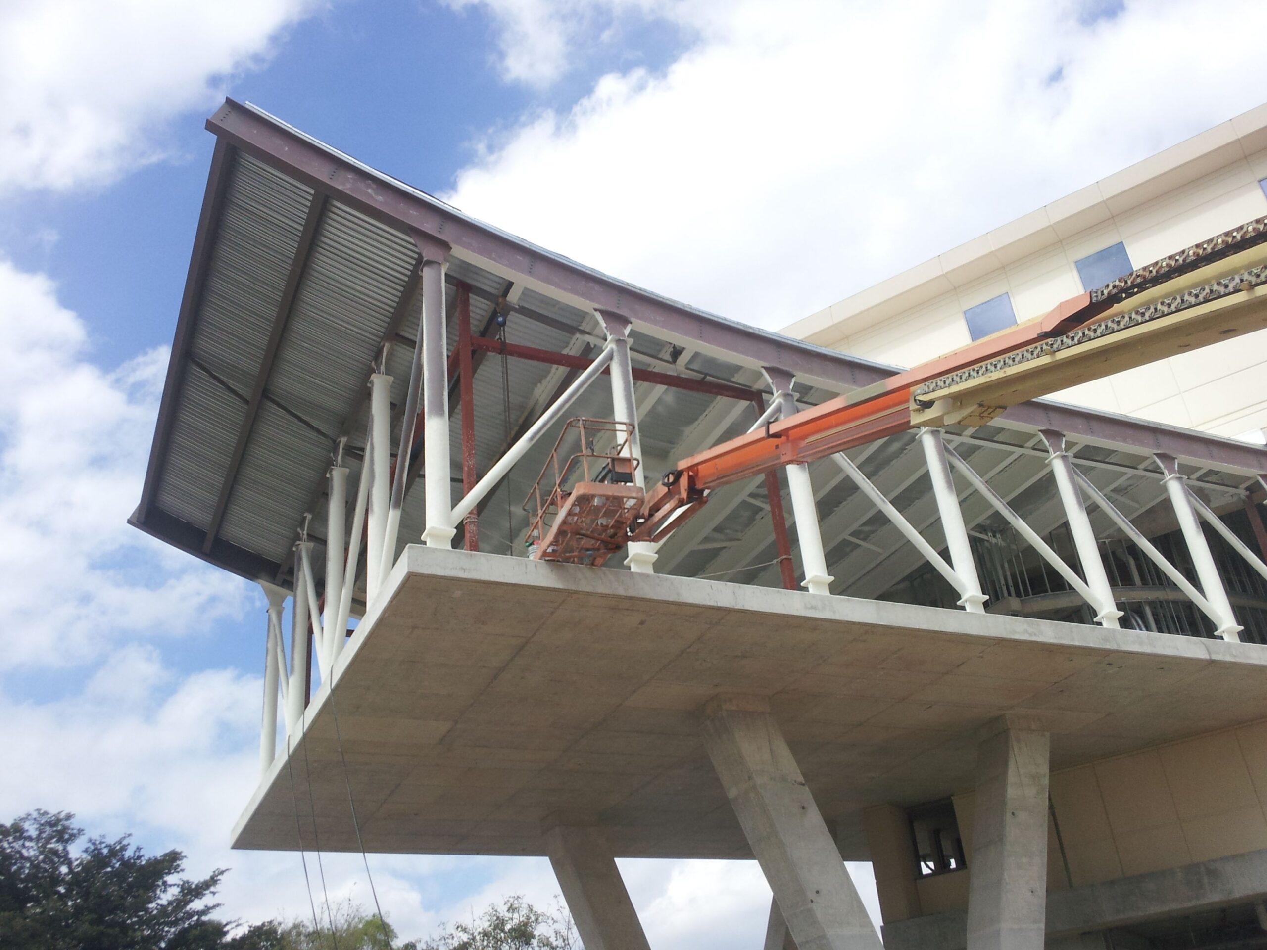 Fire proofing application — multi-purpose commercial structure