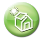 Green building certification logo